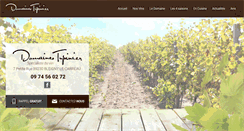 Desktop Screenshot of domaine-tupinier.com